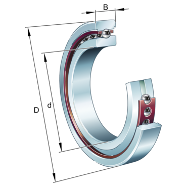 High precision angular contact bearing Series: HS70..-C
